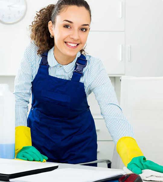 Cleaning service professional